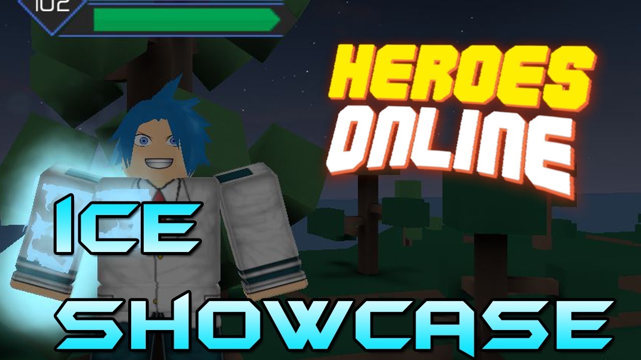 Code Ice Quirk Showcase Heroes Online Roblox Youtube - roblox heroes online all quirks