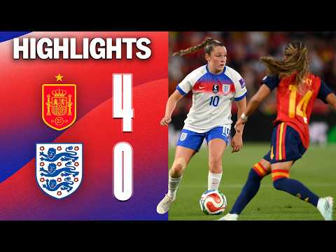 Defeat in Mallorca | HIGHLIGHTS | Spain 4-0 England | Women | FIFA World Cup European Qualifier — football highlights