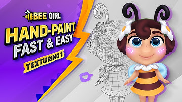Handpaint Textures Tutorial - 3D Game Character Creation Tutorial - Texturing 1