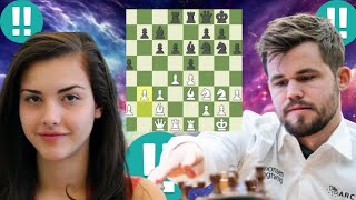 : 2731 Elo chess game | Alexandra Botez vs Magnus Carlsen