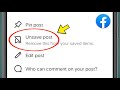 Facebook me Unsave post kya hota hai | Remove this from your saved items