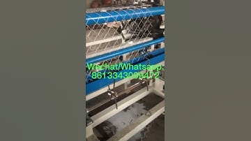 Double /Single Wire Chain Link Diamond Mesh Fence Making Machine