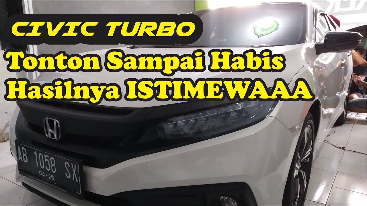 UPGRADE CIVIC TURBO TAMPIL BLACK TOP DENGAN PASANG STICKER - YouTube