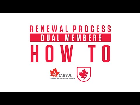 ACA-CSC/CSIA Dual Coach Registration & Renewal on SnowReg tutorial