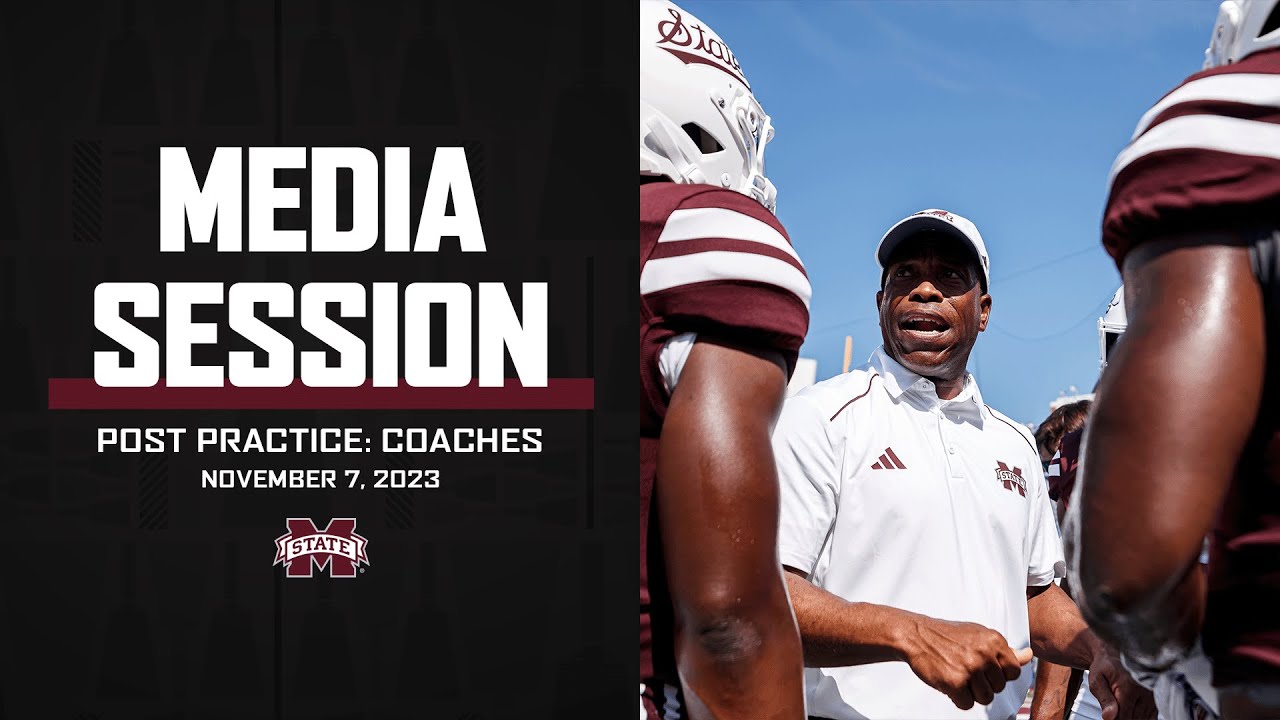 FOOTBALL | COACHES POST PRACTICE MEDIA SESSION 11/07/23 - YouTube