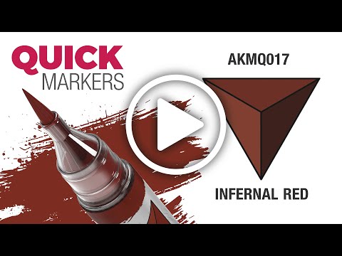 Video: AK Interactive Quick Marker AKMQ017 pekelná červená (Infernal Red)