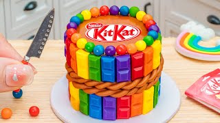 Chocolate Magic: Cute Miniature KITKAT Rainbow Cake Decorating Ideas for Cake Lovers