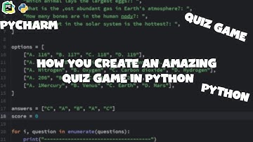 How you create an amazing quiz game in python | PYTHON | PYCHARM | CODE WITH FELIX