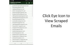 Scrape Niche or Keword Targeted Email List using Android - DigLead App screenshot 1