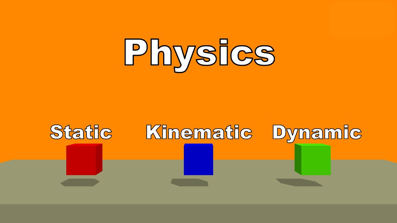 Understanding Physics Static Kinematic Dynamic For Unity And Buildbox Games Youtube