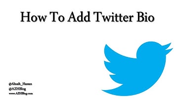 How To Add Twitter Bio