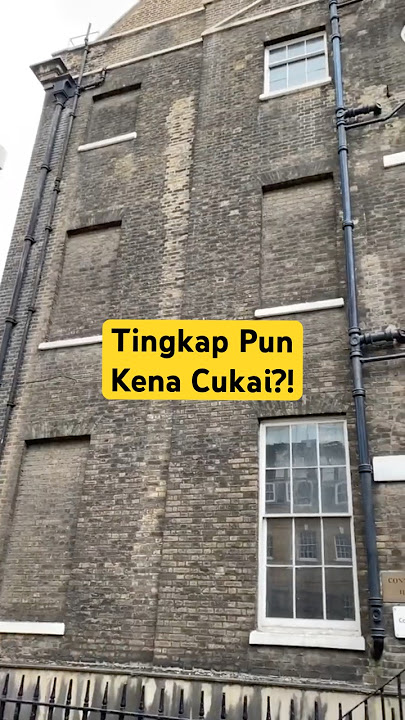 Tingkap Pun Kena Cukai?!
