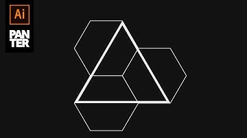 How to Make Perfect Triangle Out of Hexagons | Adobe Illustrator Tutorial