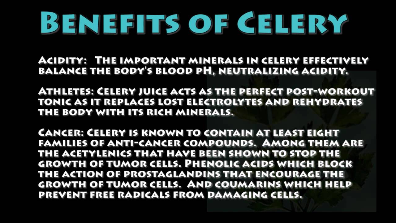 Raw Food Dictionary - Celery - YouTube