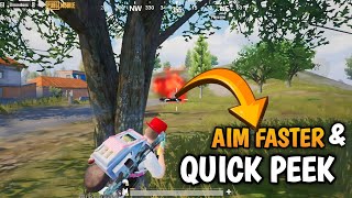 peek quick left and right side trick 😵‍💫 | best aim faster 🦈⚡️ #pubg #bgmi #tipsandtricks