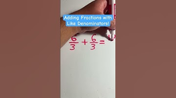 Adding Fractions with Like Denominators