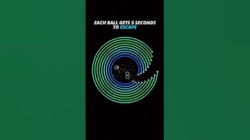 Can it escape? 🤔 #satisfying #satisfyingvideo #physics #bouncingball