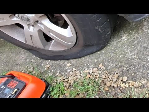 Will that Black & Decker compressor inflate a flat tyre?