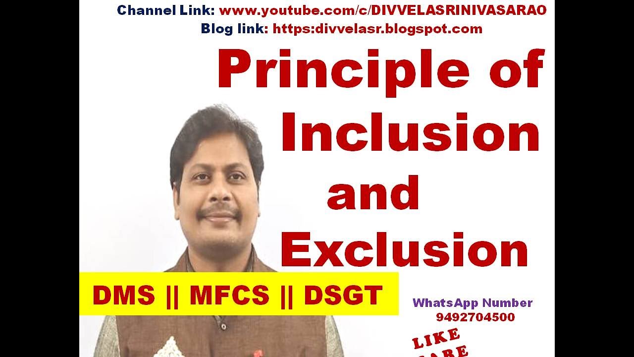 principle of inclusion and exclusion principle of inclusion and exclusion