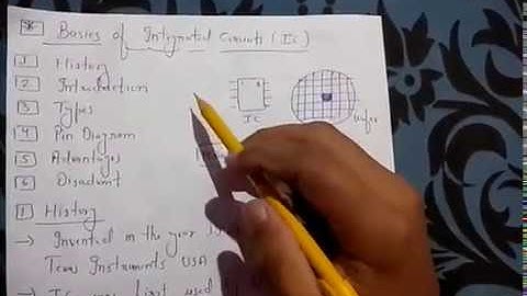 Integrated Circuits (IC).....