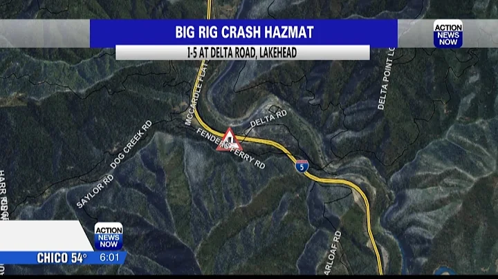 All lanes reopen on I-5 after big rig crash and diesel spill in Lakehead area