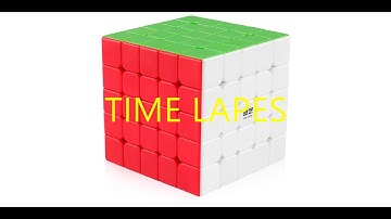 5x5 RUBIKS CUBE Time lapse!