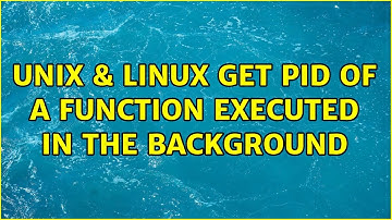Unix & Linux: Get PID of a function executed in the background (2 Solutions!!)