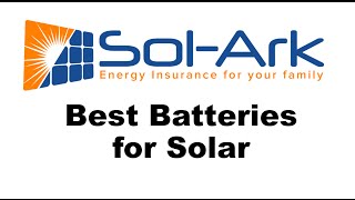 Best Batteries for Solar