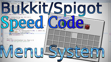 [Minecraft Bukkit/Spigot] Menu System Speed Code
