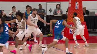 Zyon Pullin with the inbound lob to Joan Beringer for the two-handed slam News