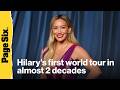 Hilary Duff announces first world tour in almost two decades