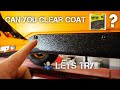 Can you clear coat raptor liner for more shine  lets try