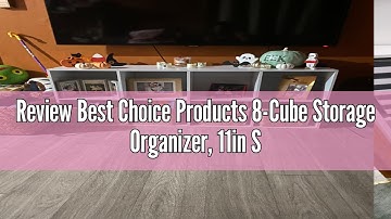 Review Best Choice Products 8-Cube Storage Organizer, 11in Shelf Opening, Bookcase, Display Shelf, C