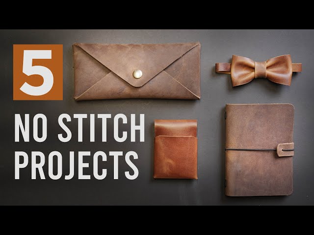 5 EASY Leather Projects for Beginners! - FREE patterns - YouTube 5-easy-leather-projects-for-beginners-free-patterns-youtube