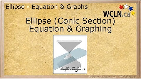 WCLN - Math - Conics Sections (Ellipse)