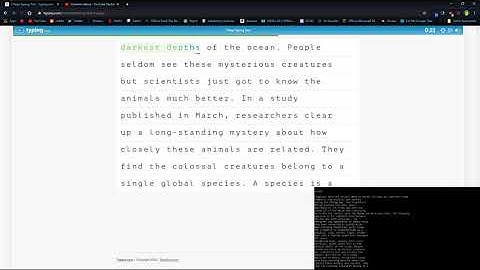 400 WPM on Typing.com using pyTesseract