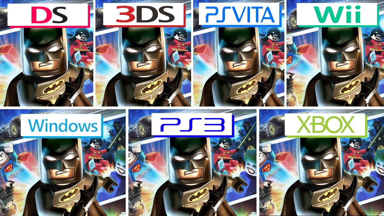 Plenarmøde Dingy radius Lego Batman 2 DC Super Heroes (2012) DS vs 3DS vs PS Vita vs Wii vs PS3 vs  XBOX 360 vs PC - YouTube