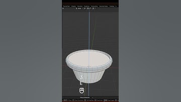 make a model of plant pot in blende #shorts