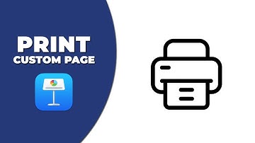 How to print custom page in Apple Keynote