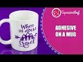 How to apply adhesive vinyl to a mug!