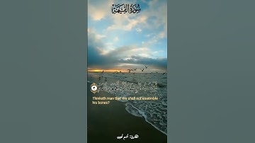 آدم أمين|تلاوة تريح القلب ♥من أوائل سورة القيامة