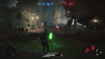 Battlefront 2 duel Luke vs a cocky Darth Vader (Hero Showdown no commentary)