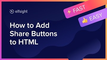 How to Add Social Share Buttons Widget to HTML