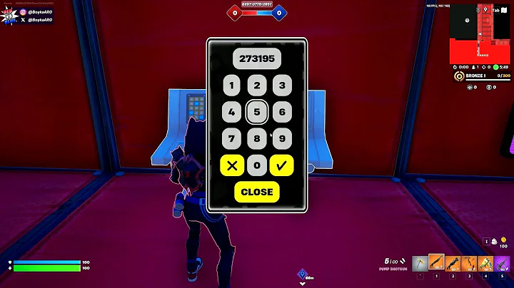 ALL SECRET CODE RED VS BLUE RUMBLE 6207-0778-2857 - Fortnite