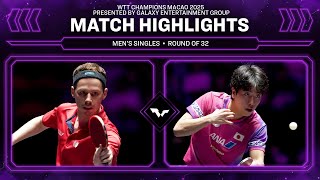 Download Lagu Jonathan Groth vs Hiroto Shinozuka | MS R32 | #WTTMacao 2025 MP3
