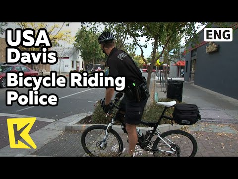 【K】USA Travel-Davis[미국 여행-데이비스]자전거의 도시에서 만난 자전거 경찰/Bicycle Riding Police/Local Life