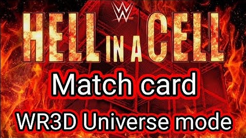 Hell in a Cell PPV match card | WR3D Universe mode