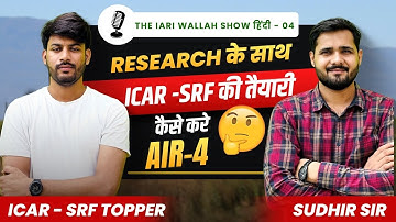 ICAR SRF Topper : Best preparation strategy with research | Mukesh Yadav