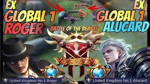 Battle of the Beasts! Top Global 1 Alucard VS Top Global 1 Roger! (MUST WATCH)