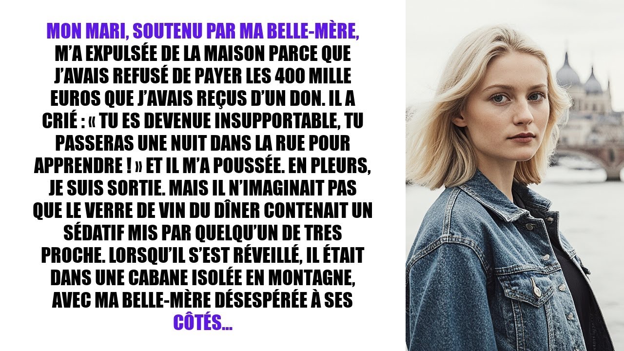 MON MARI, SOUTENU PAR MA BELLE-MÈRE, M’A EXPULSÉE DE LA MAISON PARCE QUE J’AVAIS REFUSÉ DE PAYER…